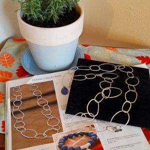 Sterling silver 38' necklace